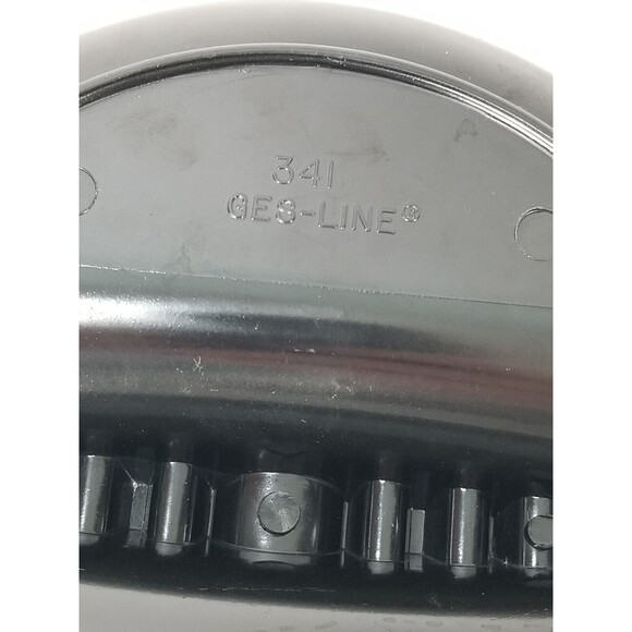 VINTAGE Ashtray Round Melamine Black Ges-Line 341 Cigar Cigarette Classic - Picture 3 of 5